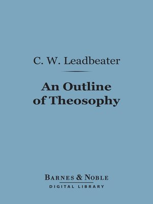 cover image of An Outline of Theosophy